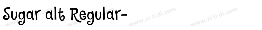 Sugar alt Regular字体转换